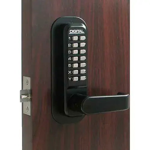 Lockey Digital Door Lock 2835 Lever Handle, Jet Black Limited Offer