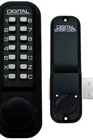 Lockey Digital Door Lock 2200 Surface/Rim Mount, Jet Black Markdown
