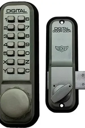 Brand New Lockey Digital Door Lock 2200 Surface/Rim Mount, Satin Nickel