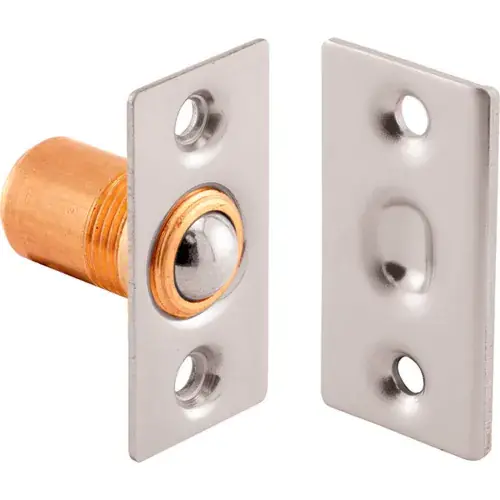 Prime-Line N 7288 Small Ball Catch, with Strike, 1-1/2-Inch, Satin Nickel Budget