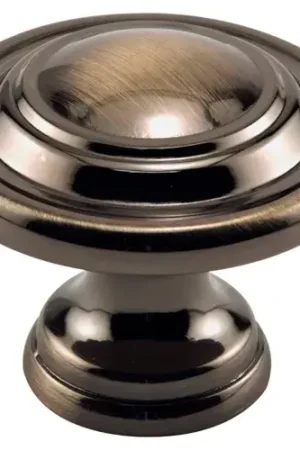 Prime-Line N 7370 1-3/4-Inch Bi-Fold Door Knob, Antique Brass Plated Weekend Sale
