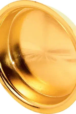 Buy Today Prime-Line N 7136 2-Inch Round Closet Door Pull with Flush, Solid Brass,(Pack of 2)
