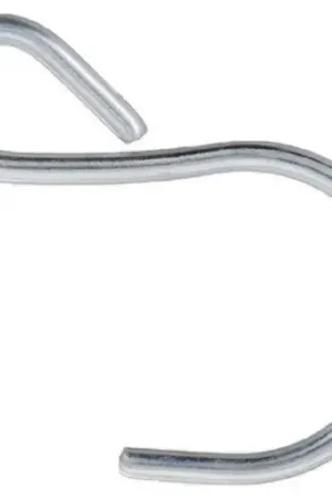 S-Hook - 2-1/8" L x .120" Thick - Steel - Zinc Clear - USA - G.L. Huyett SHOOK-007 - Pkg Qty 100 Professional Grade