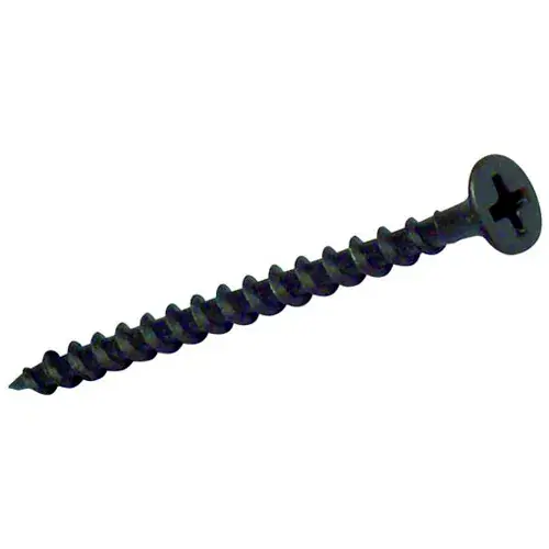 6 x 1-5/8" Drywall Screw - Phillips Bugle Head - Black Phosphate - Sharp Point - Pkg of 5 Lbs. Authentic