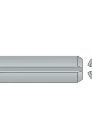 3/8" x 1" Spring Pin - 302/304 Stainless Steel - Passivated - ASME B18.8.2 - Made In USA - Pkg Qty 25 Buy Direct