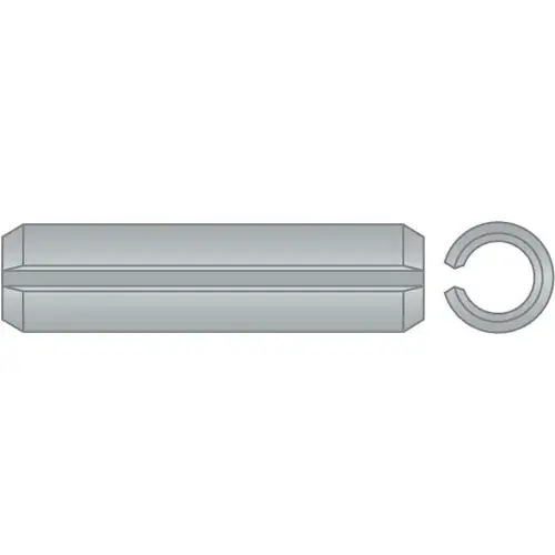 3/8" x 1" Spring Pin - 302/304 Stainless Steel - Passivated - ASME B18.8.2 - Made In USA - Pkg Qty 25 Buy Direct