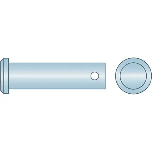 Seasonal Sale 1" x 2-1/2" Clevis Pin - Low Carbon Steel - Zinc Clear - Pkg Qty 5