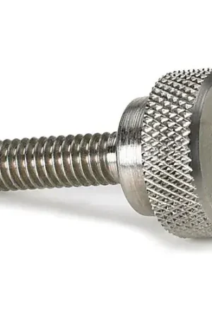 Flash Sale Precision Thumb Screw w/ Shoulder - 10-32 - 1/2" Thread - 1/2" Head Dia. - Stainless - Pkg of 5