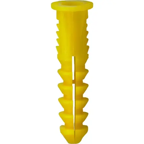 L.H.Dottie® Conical Plastic Anchor, 8, 10 & 12 s, Yellow, 100 Pack Best Choice