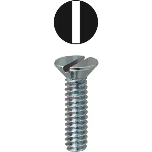 L.H.Dottie® Slotted Flat Head Machine Screw, 6-32 x 2", 100 Pack Flash Sale