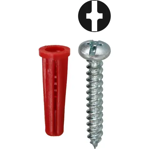 L.H.Dottie® Conical Anchor Kit w/ Combo Pan Head Screw, 6, 201 Pieces Latest