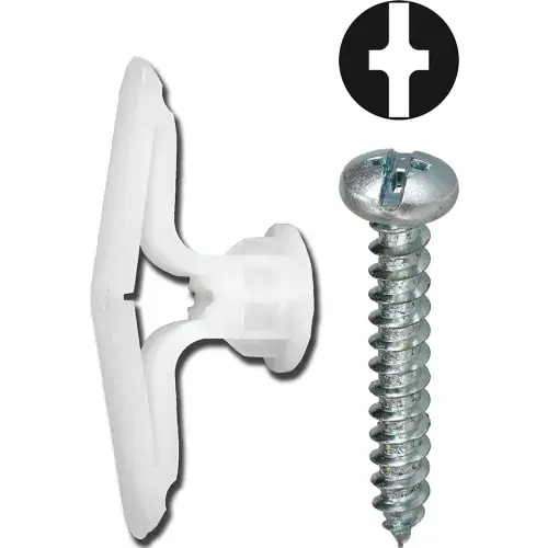 Certified L.H.Dottie® Nylon Toggle Anchor Kit w/ Combo Pan Head Screw, 8, 51 Pieces