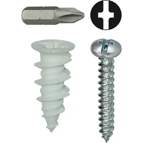 Holiday Sale L.H.Dottie® Nylon Walldriller Anchor Kit w/ Combo Pan Head Screw, 6, 50 Pieces