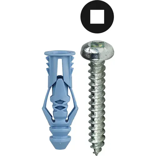 L.H.Dottie® Triple Grip Anchor Kit w/ Square Pan Head Screw, 10, Tuff Pack, 201 Pieces Price Drop