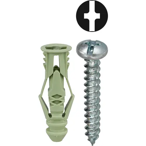 L.H.Dottie® Triple Grip Anchor Kit w/ Combo Pan Head Screw, 12, 101 Pieces Genuine