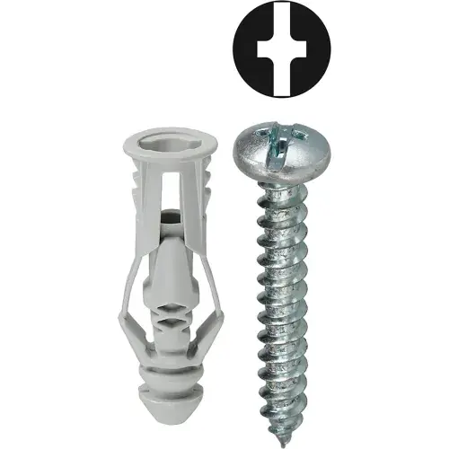 Exclusive Offer L.H.Dottie® Triple Grip Anchor Kit w/ Combo Pan Head Screw, 8, 201 Pieces