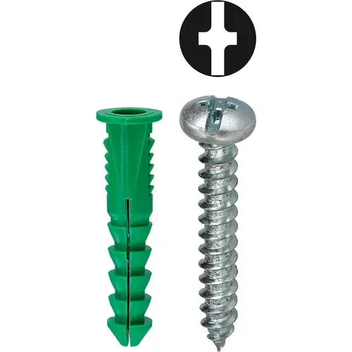 L.H.Dottie® Ribbed Conical Anchor Kit w/ Combo Pan Head Screw, 12, Tuff Pack, 101 Pieces Special Discount
