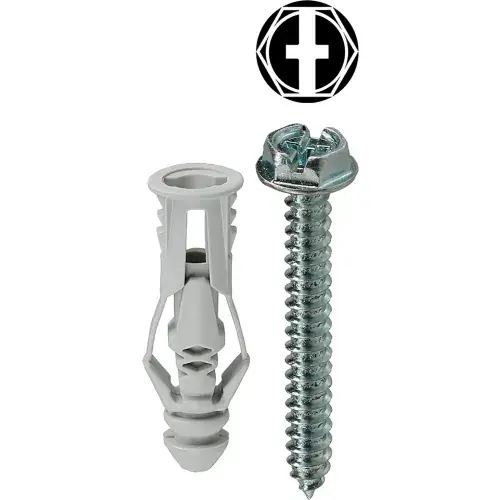 Special Discount L.H.Dottie® Triple Grip Anchor Kit w/ Combo Hex Head Screw, 8, Tuff Pack, 201 Pieces