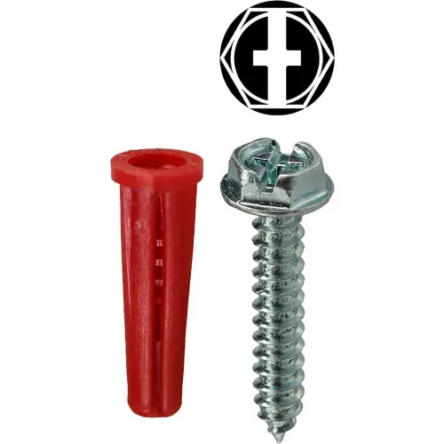 Hot Deal L.H.Dottie® Conical Anchor Kit w/ Combo Hex Head Screw, 12, 101 Pieces