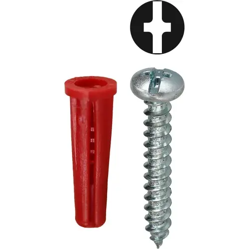 L.H.Dottie® Conical Anchor Kit w/ Combo Pan Head Screw, 10, 201 Pieces Fast Shipping