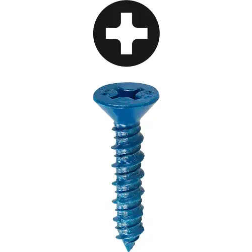 Exclusive Offer L.H.Dottie® Concrete Screw Anchor, Phillips Flat Head, 1/4" x 1-1/4", 100 Pack