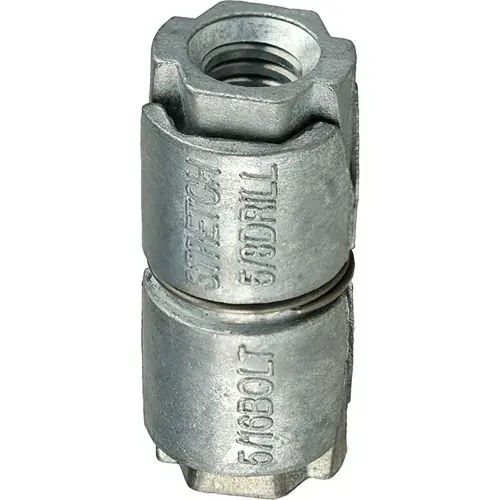 Crafted L.H.Dottie® Double Expansion Anchor, Zamac Alloy, 1/2"-13, 25 Pack