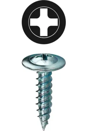 While Supplies Last L.H.Dottie® K-Lath Metal Piercing Screw, Phillips, Wafer Head, 8 x 1-5/8", 100 Pack