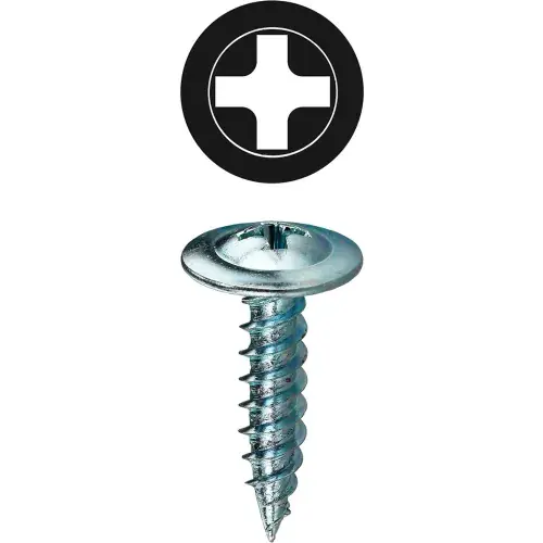 While Supplies Last L.H.Dottie® K-Lath Metal Piercing Screw, Phillips, Wafer Head, 8 x 1-5/8", 100 Pack
