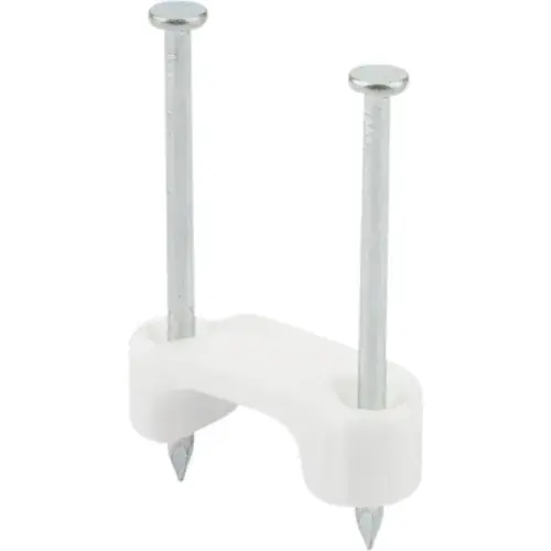 Super Sale L.H.Dottie® 2 Conductor Plastic Insulated Cable Staple, 3/4", White, 100 Pack