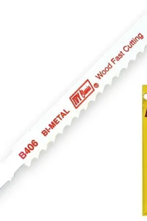 [5 PKG] Jig Saw Blades Bi-Metal Bosch Style 4" X 6 Threads Per Inch Best Choice