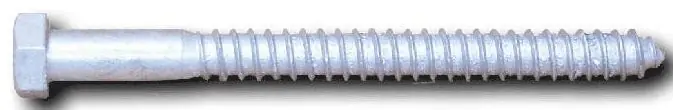 5/8" X 12" Hex Head Lag Screws Steel Hot Dipped Galvanized (25 / Pkg.) Special Discount