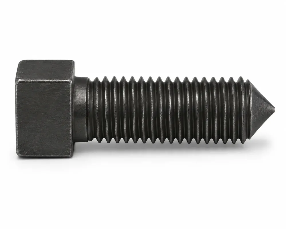 1/4-20 X 1-1/2" Square Head Set Screws Cone Point Case Hardened Steel (100 / Pkg.) Latest