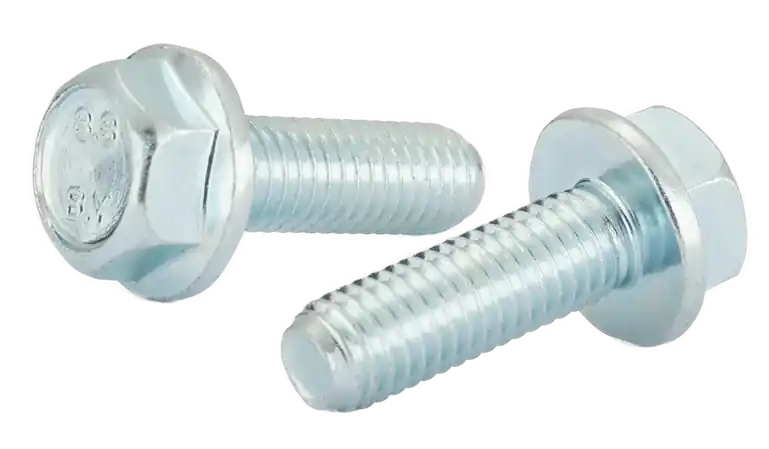 M12-1.75 X 30mm Flange Bolts Non-Serrated Class 8.8 Steel Zinc Plated Fully Threaded (300 / Pkg.) Affordable
