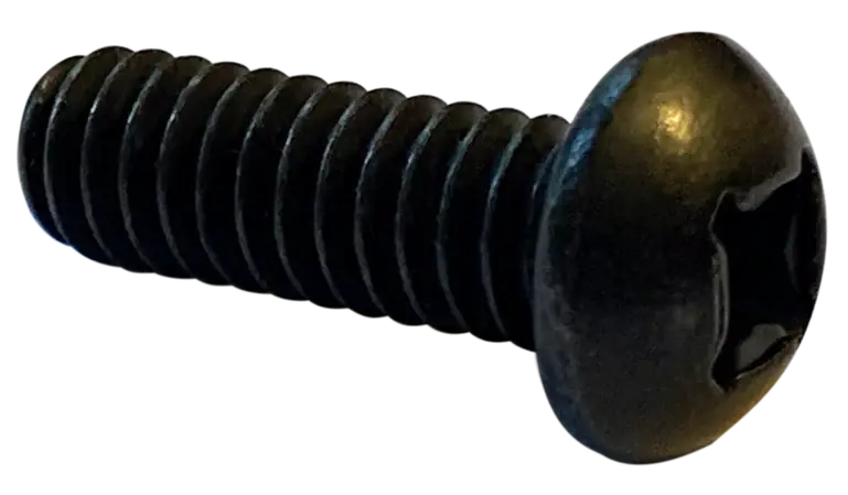 6-32 X 1/2" Machine Screws Round Head Phillips Drive Steel Black Zinc (10000/Pkg.) Seasonal Sale