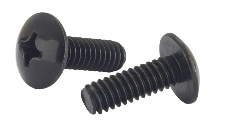 Professional Grade 1/4"-20 X 1/2" Machine Screws Truss Head Phillips Drive 18/8 Stainless Steel Black Oxide (1000/Pkg.)