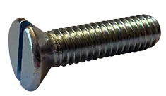 8-32 X 5/16" Machine Screws 82 Degree Flat Undercut Head Slotted Drive Steel Zinc Plated (10000/Pkg.) While Supplies Last