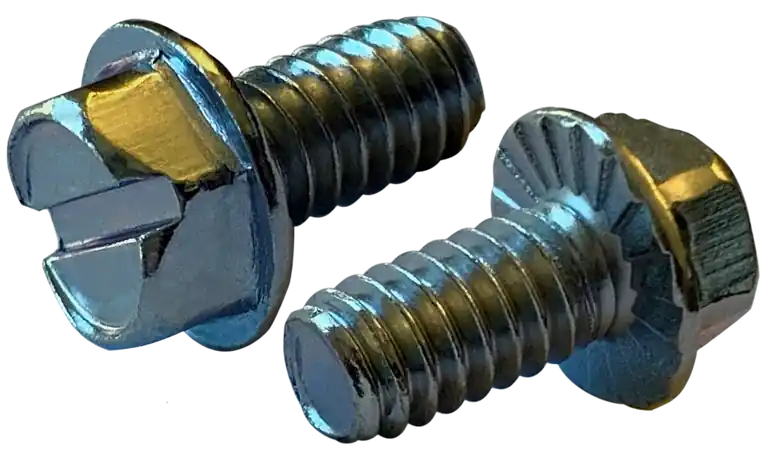 8-32 X 1/4" Machine Screws Indented Hex with Serrations Head Slotted Drive Steel Zinc Plated (10000/Pkg.) Instant Buy