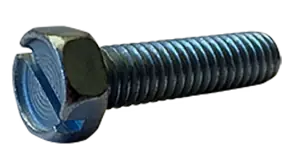 Fan Favorite 10-24 X 1-1/2" Machine Screws Indented Hex Head Slotted Drive Steel Zinc Plated (3000/Pkg.)