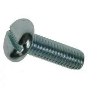 M5-0.8 X 25mm Machine Screws Pan Head Slotted Drive Steel Zinc Plated (3800/Pkg.) Clearance