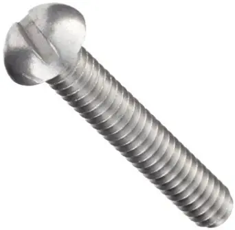 Bargain 1/4"-20 X 2" Machine Screws Round Head Slotted Drive Aluminium (50/Pkg.)