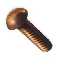 5/16"-18 X 3" Machine Screws Round Head Slotted Drive Silicon Bronze (25/Pkg.) Affordable