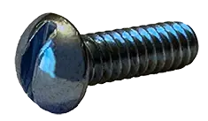 Must Have 10-24 X 3/8" Machine Screws Round Head Slotted Drive Steel Zinc Plated (8000/Pkg.)