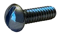 8-32 X 1" Machine Screws Round Head Slotted Drive Steel Zinc Plated (5000/Pkg.) Sale