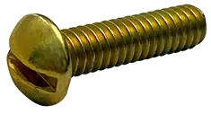 8-32 X 1-1/4" Machine Screws Round Head Slotted Drive Steel Zinc Yellow (4000/Pkg.) Deal