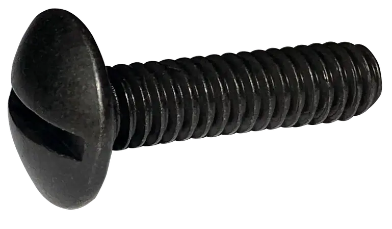 1/4"-20 X 1" Machine Screws Truss Head Slotted Drive Steel Black Oxide (2500/Pkg.) Cheap