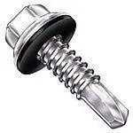 Next Day Delivery 12-14 X 1-1/4" Self-Drilling Screws Hex Washer Head Bonded Washer Point Type 3 Steel ProCorr Coated (2000/Pkg.)
