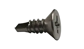 6-20 X 1/2" Self-Drilling Screws Flat Head Phillips Drive Point Type 2 18/8 Stainless Steel (5000/Pkg.) Professional Grade