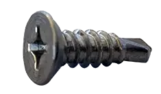 12-14 X 1-1/4" Self-Drilling Screws Flat Head Phillips Drive Point Type 3 18/8 Stainless Steel (3000/Pkg.) Weekend Sale