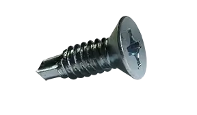 14 X 5" Self-Drilling Screws Flat Head Phillips Drive Point Type 3 Steel Zinc Plated (500/Pkg.) Seasonal Sale