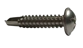 8-18 X 2" Self-Drilling Screws Modified Truss Head Phillips Drive Point Type 2 410 Stainless Steel (1000/Pkg.) Special Discount